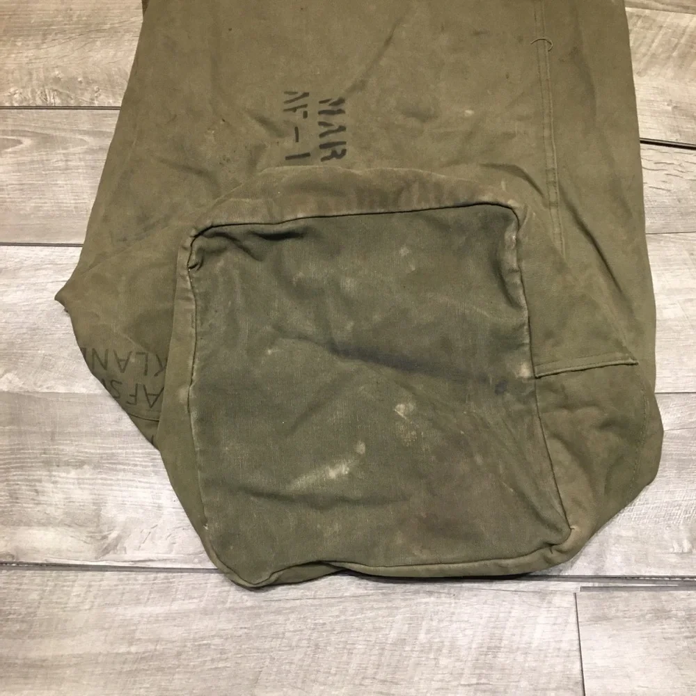 Vintage 40s Clothing Barrack Bag 1940s Laundry Bag USA US Military Post WWII Era